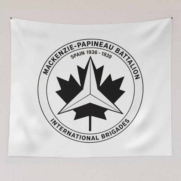 Item preview, Mackenzie Papineau Battalion International Brigades Antifascist Emblem Print designed and sold by PinUpPizzazz.