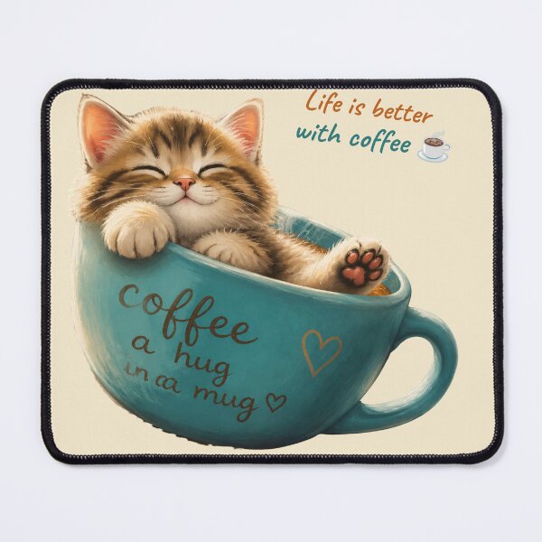 Item preview, Cozy Coffee Kitten designed and sold by FatmaAhmed90.
