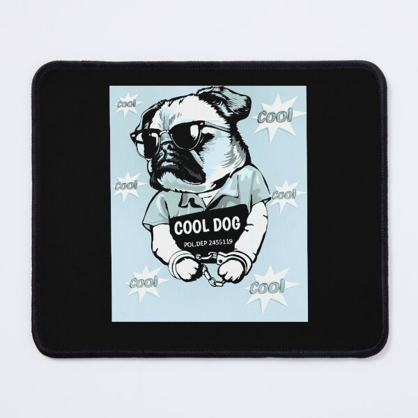 Item preview, Cool Dog Pug Mugshot Funny Bad Boy Glasses Shirt designed and sold by MariaPCMaria.