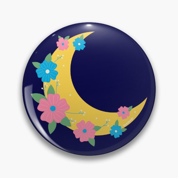 Item preview, Moon flowers sticker designed and sold by DesignPMG.