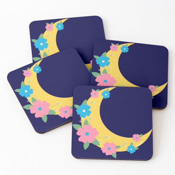 Item preview, Moon flowers sticker designed and sold by DesignPMG.