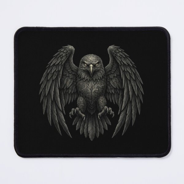 Item preview, Dark Gothic Raven and Eagle Spread Wings Art designed and sold by DailySparks.