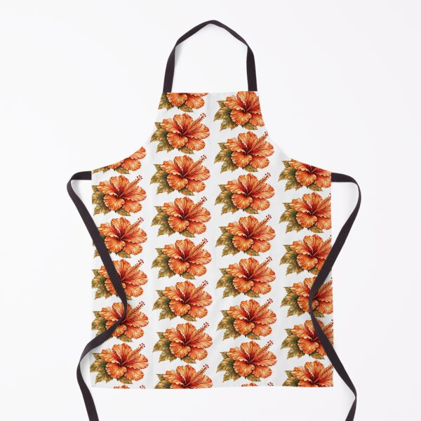 Item preview, Rustic Orange Hibiscus | Earthy Autumn Watercolor designed and sold by Nolmo.