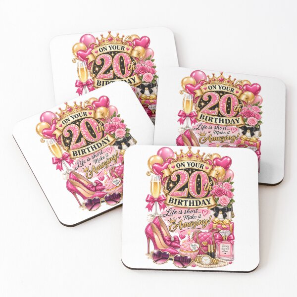 Item preview, 20th Birthday – Life Is Short, Make It Amazing designed and sold by Clothes With Smiling Animals Walt Gral.