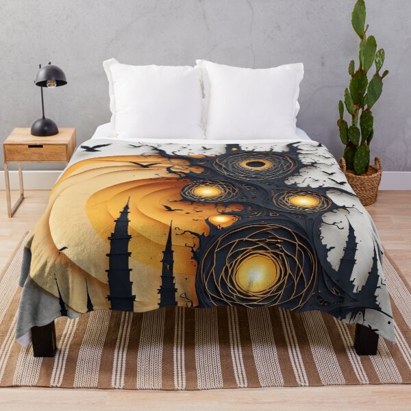 Item preview, A haunted castle in the moonlight with flying bats. designed and sold by Mianku | Für das Leben.