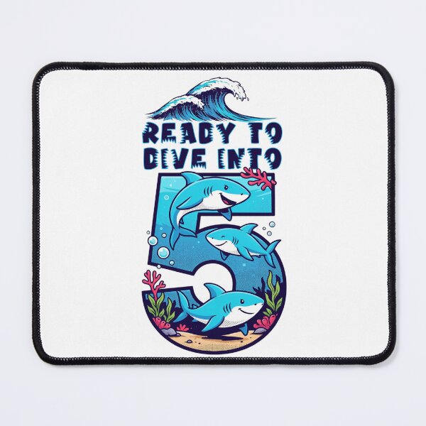 Item preview, Ready to Dive Into Shark PNG, Funny Ocean Birthday Shirt, Cute Shark Clipart, Coastal Digital Download designed and sold by Trendvia .