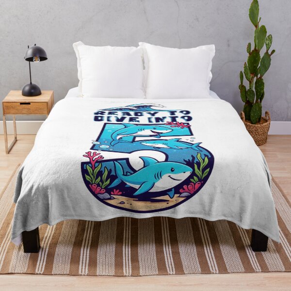 Item preview, Ready to Dive Into Shark PNG, Funny Ocean Birthday Shirt, Cute Shark Clipart, Coastal Digital Download designed and sold by Trendvia .