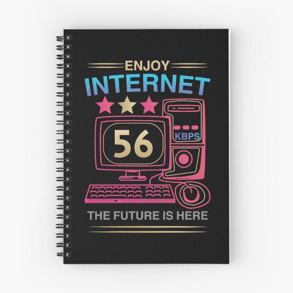 Item preview, 56 KBPS Retro Internet Dial-Up Computer Vintage Design designed and sold by AhmedZouita.
