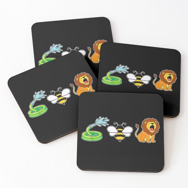 Item preview, Hose Bee Lion Icons Retro Funny Hoes Be Lying Pun Intended  designed and sold by NinigFox.