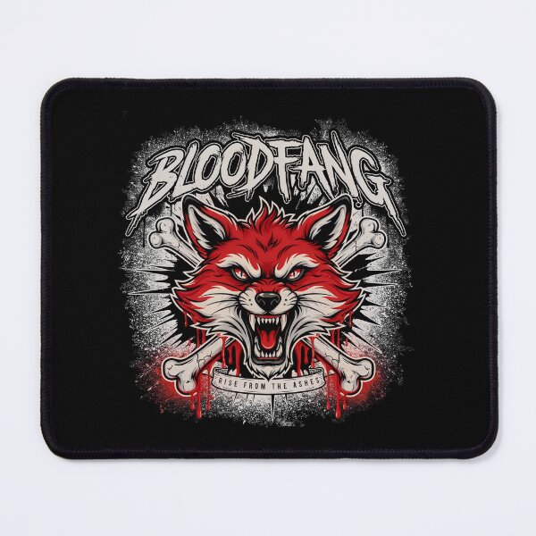 Item preview, Bloodfang Snarling Red Fox Crossbones Deathcore Graphic designed and sold by Enea Kelo.