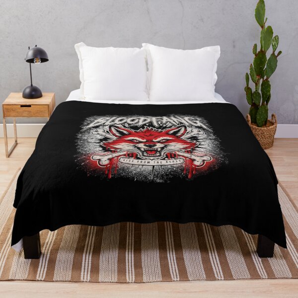 Item preview, Bloodfang Snarling Red Fox Crossbones Deathcore Graphic designed and sold by Enea Kelo.
