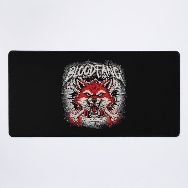 Item preview, Bloodfang Snarling Red Fox Crossbones Deathcore Graphic designed and sold by Enea Kelo.