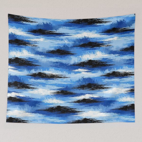 Item preview, Blue and Black Cloud Ripple Pattern designed and sold by Piotrek0001.