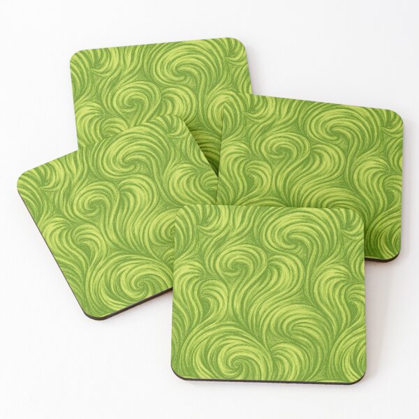 Item preview, Vibrant Lime Green Fluid Swirl Art designed and sold by Piotrek0001.
