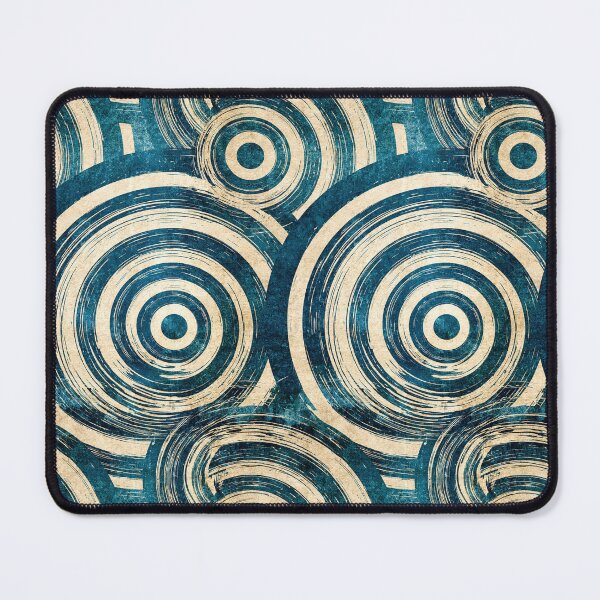 Item preview, Beige and Teal Concentric Circle Design designed and sold by Piotrek0001.