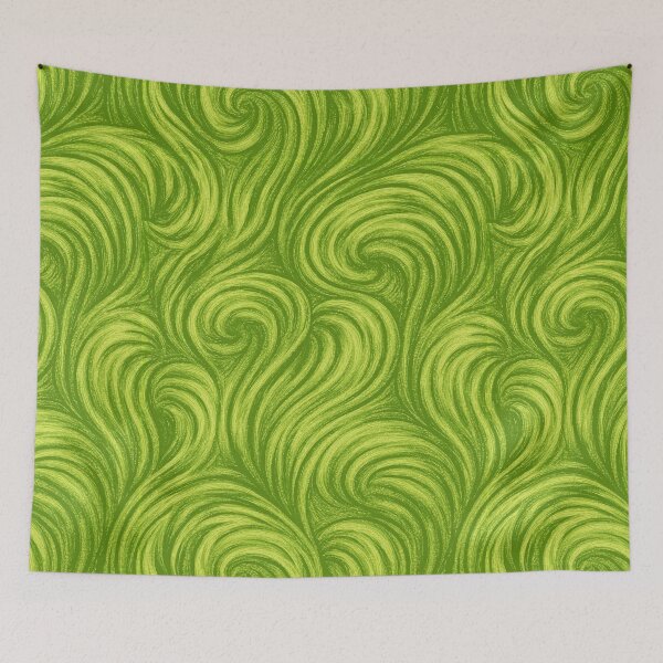 Item preview, Vibrant Lime Green Fluid Swirl Art designed and sold by Piotrek0001.