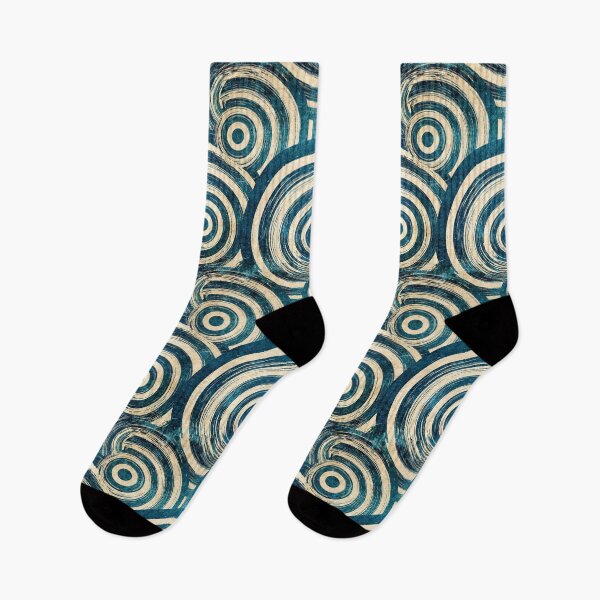 Item preview, Beige and Teal Concentric Circle Design designed and sold by Piotrek0001.