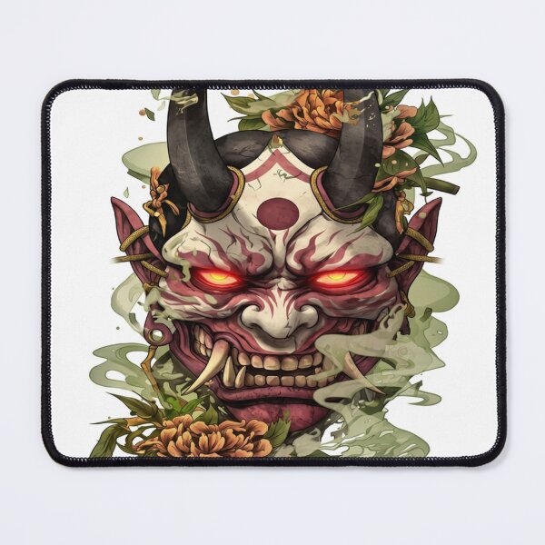 Item preview, Floral Oni with Emerald Spirit Smoke designed and sold by SquareSign.
