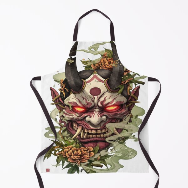 Item preview, Floral Oni with Emerald Spirit Smoke designed and sold by SquareSign.