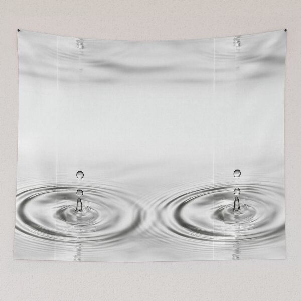 Item preview, Pure White Liquid Drop Ripple Effect designed and sold by Piotrek0001.