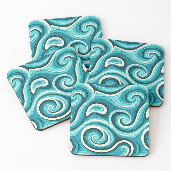 Item preview, Turquoise Swirl Fluid Abstract Design designed and sold by Piotrek0001.