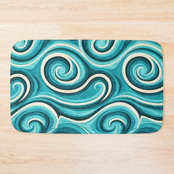 Item preview, Turquoise Swirl Fluid Abstract Design designed and sold by Piotrek0001.