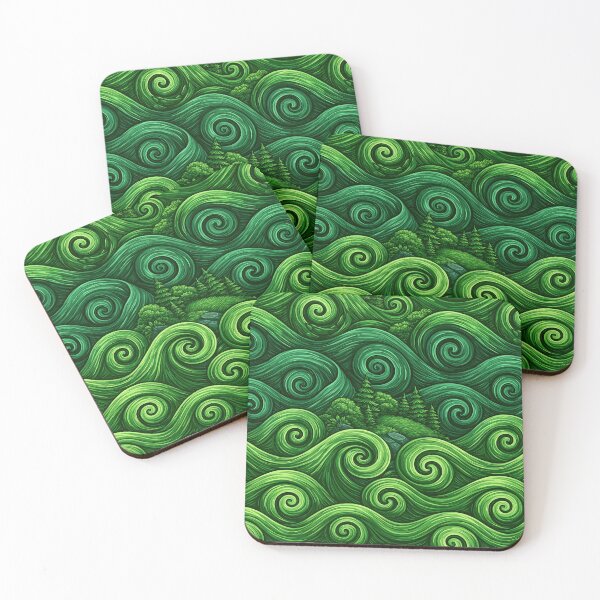 Item preview, Lush Green Organic Hillside Ripples designed and sold by Piotrek0001.