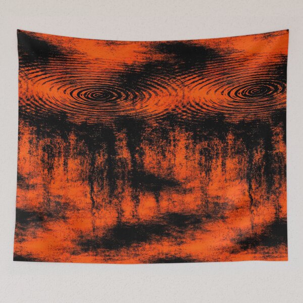 Item preview, Vibrant Orange and Black Contrast Flow designed and sold by Piotrek0001.