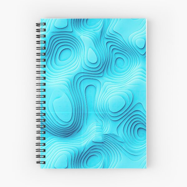 Item preview, 3D Cyan Topographic Layered Abstract designed and sold by Piotrek0001.