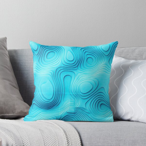 Item preview, 3D Cyan Topographic Layered Abstract designed and sold by Piotrek0001.