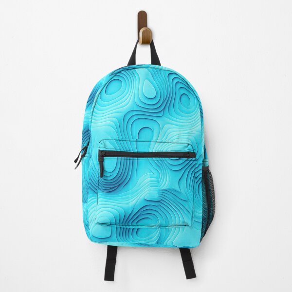 Item preview, 3D Cyan Topographic Layered Abstract designed and sold by Piotrek0001.