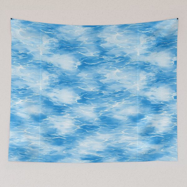 Item preview, Bright Sky Blue Liquid Ripple Pattern designed and sold by Piotrek0001.