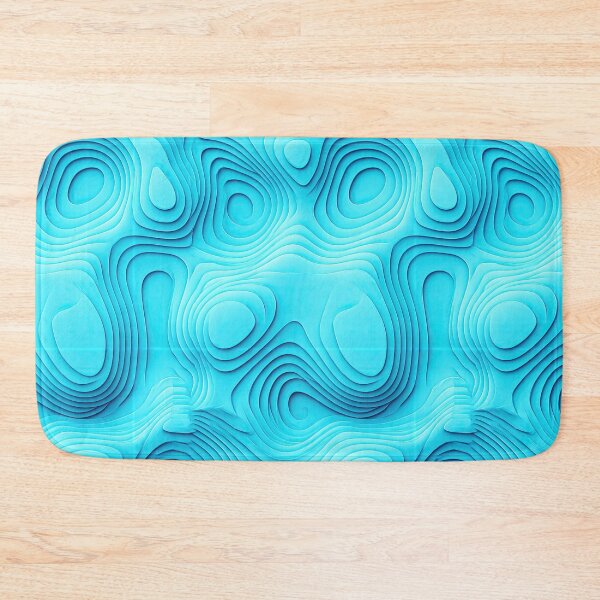 Item preview, 3D Cyan Topographic Layered Abstract designed and sold by Piotrek0001.