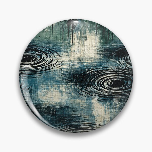 Item preview, Dark Inky Water Ripple Abstract Art designed and sold by Piotrek0001.