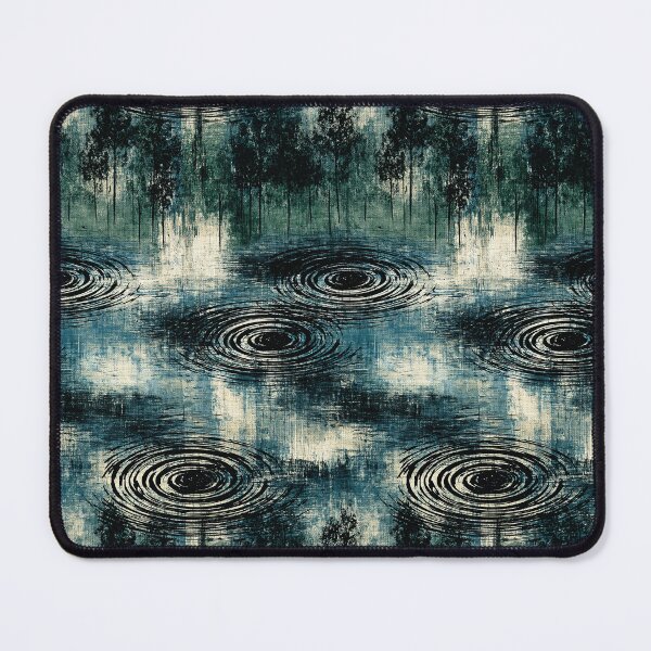 Item preview, Dark Inky Water Ripple Abstract Art designed and sold by Piotrek0001.