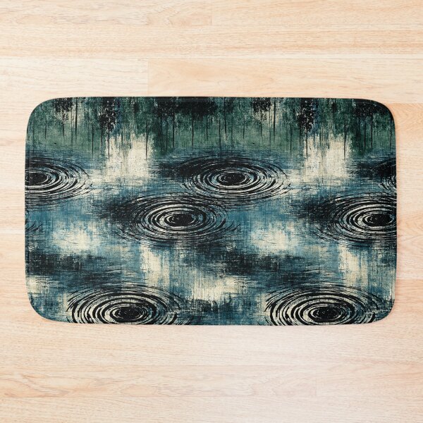 Item preview, Dark Inky Water Ripple Abstract Art designed and sold by Piotrek0001.