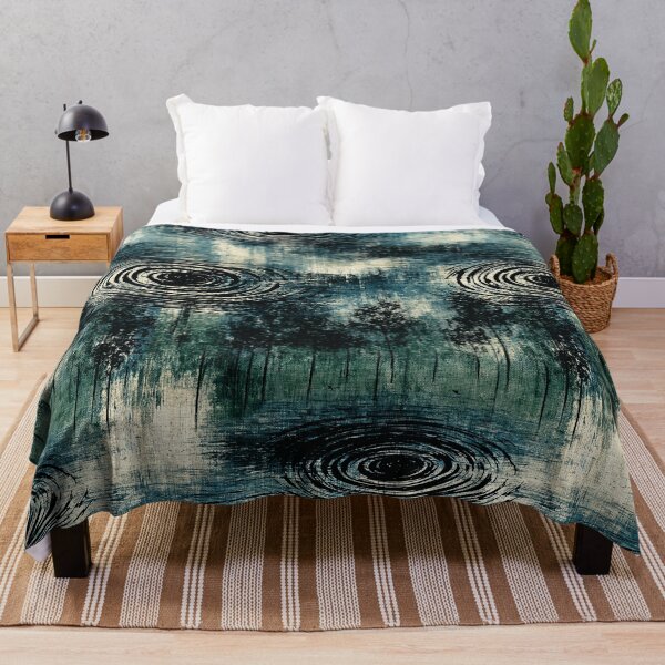 Item preview, Dark Inky Water Ripple Abstract Art designed and sold by Piotrek0001.