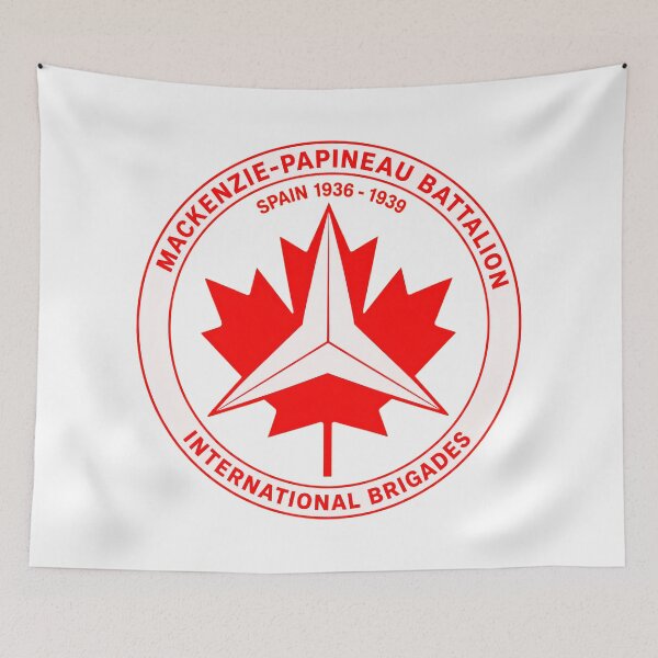 Item preview, Mackenzie Papineau Battalion International Brigades Antifascist Emblem Print designed and sold by PinUpPizzazz.