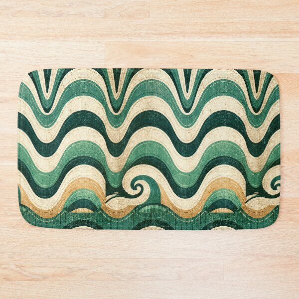Item preview, Textured Green and Tan Wavy Pattern designed and sold by Piotrek0001.