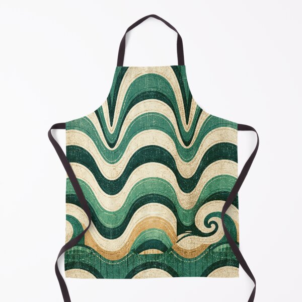 Item preview, Textured Green and Tan Wavy Pattern designed and sold by Piotrek0001.