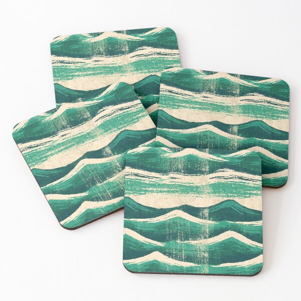 Item preview, Aged Teal Painted Wood Grain Ripple designed and sold by Piotrek0001.