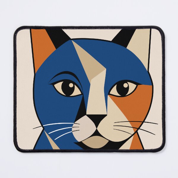 Item preview, Geometric Calico Cat Portrait designed and sold by BlueBerry45.