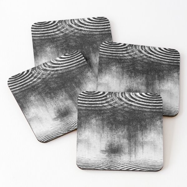 Item preview, Gritty Monochrome Distorted Ripple Art designed and sold by Piotrek0001.