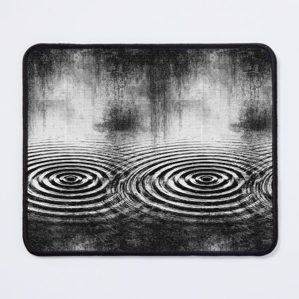 Item preview, Gritty Monochrome Distorted Ripple Art designed and sold by Piotrek0001.