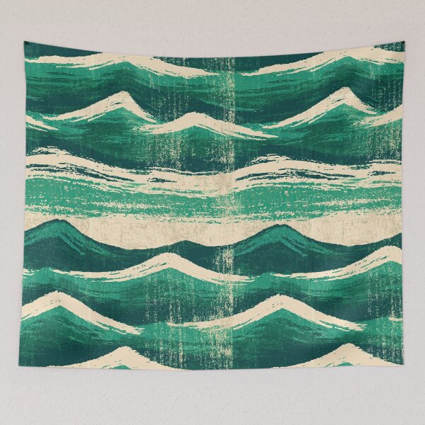 Item preview, Aged Teal Painted Wood Grain Ripple designed and sold by Piotrek0001.