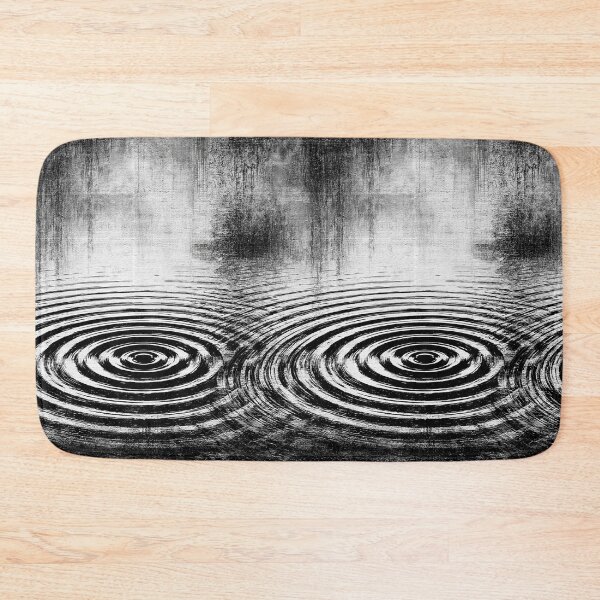 Item preview, Gritty Monochrome Distorted Ripple Art designed and sold by Piotrek0001.