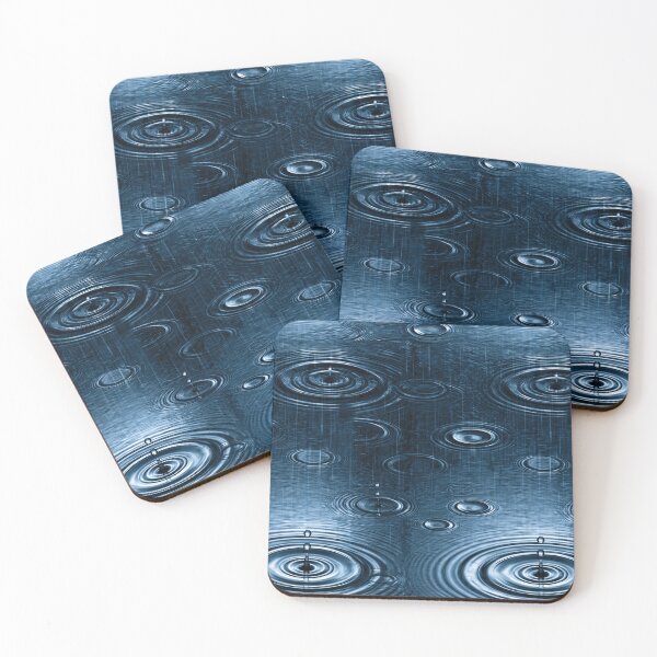 Item preview, Midnight Blue Rainy Surface Abstract designed and sold by Piotrek0001.