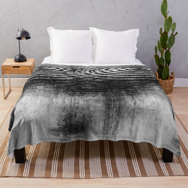 Item preview, Gritty Monochrome Distorted Ripple Art designed and sold by Piotrek0001.