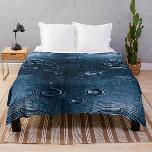 Item preview, Midnight Blue Rainy Surface Abstract designed and sold by Piotrek0001.