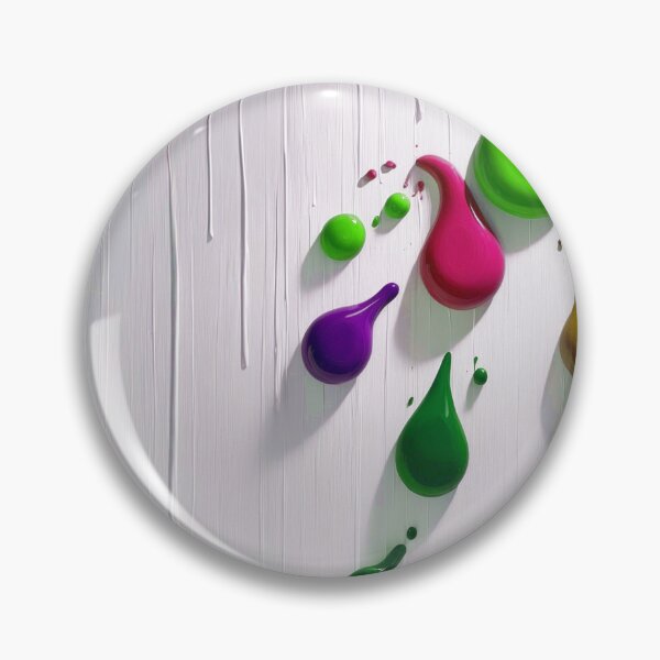 Item preview, 3D Glossy Paint Drips - Emerald Green and Deep Purple designed and sold by Ingorgia Studio.